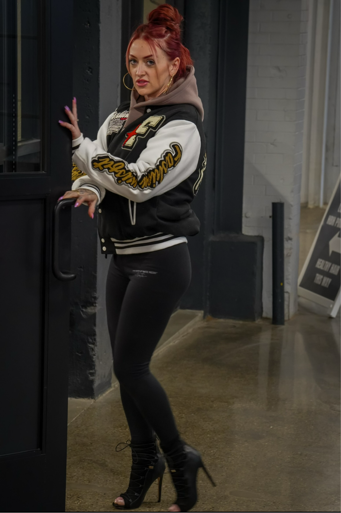 Nate Redd Grey Crop Hoodie only