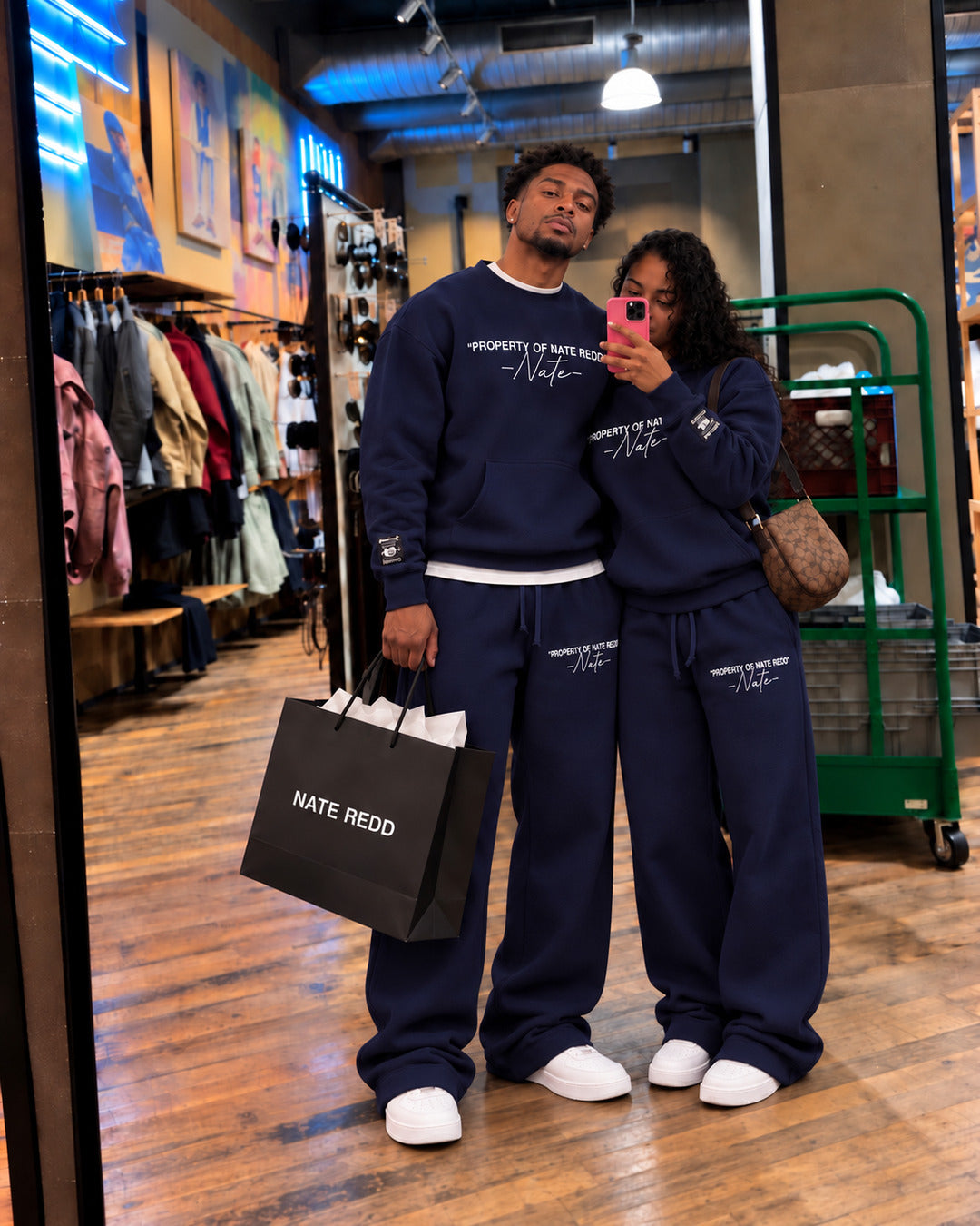Property of Nate Redd Sweatsuit Navy Blue